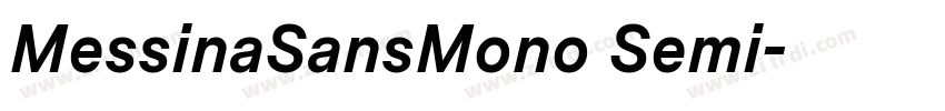 MessinaSansMono Semi字体转换 MessinaSansMono Semi字体转换